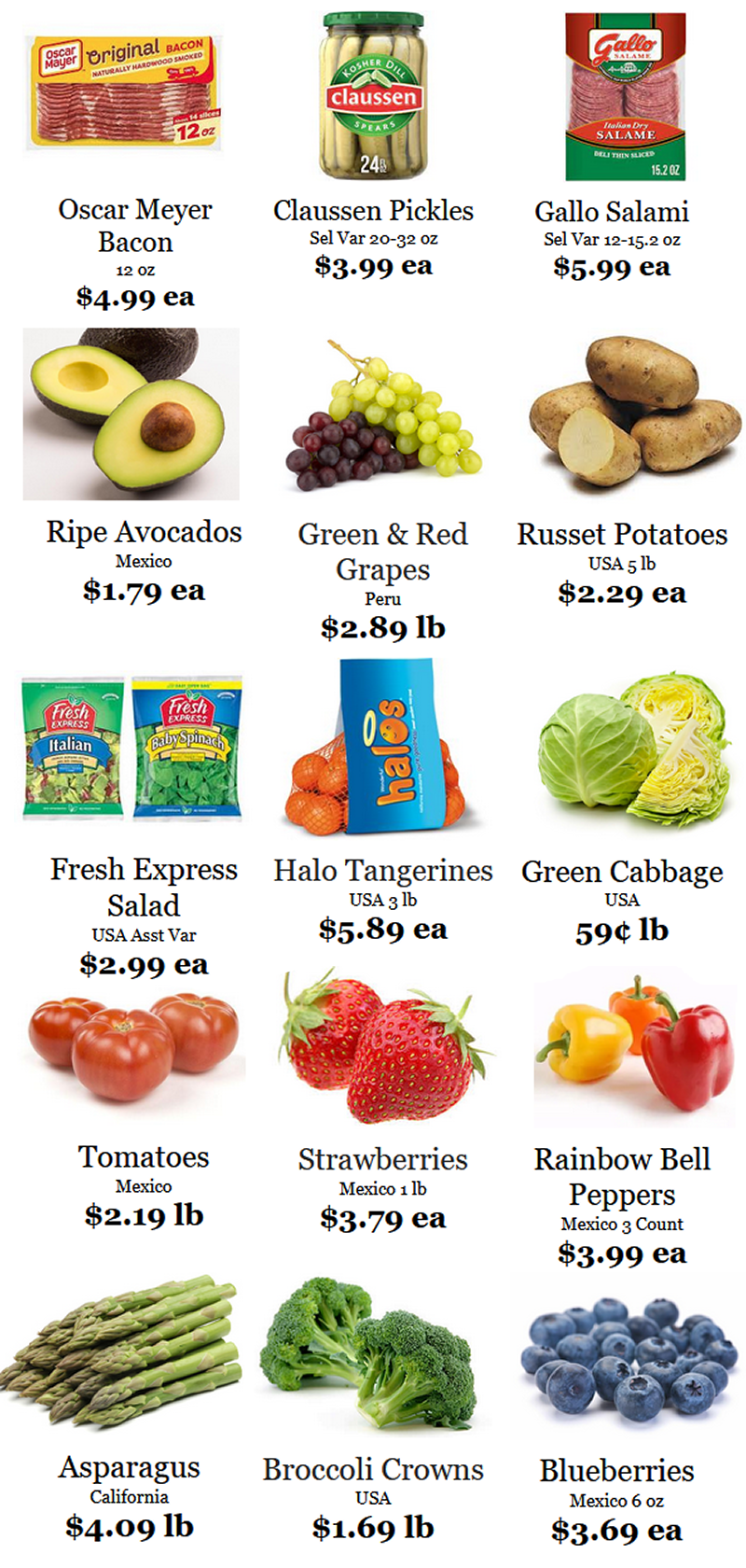 Weekly Specials 